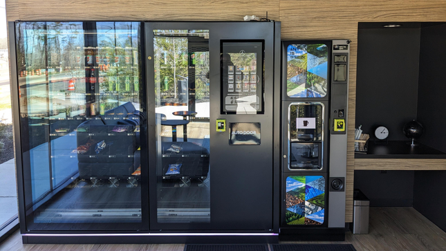 Mercedes charging center vending machine
